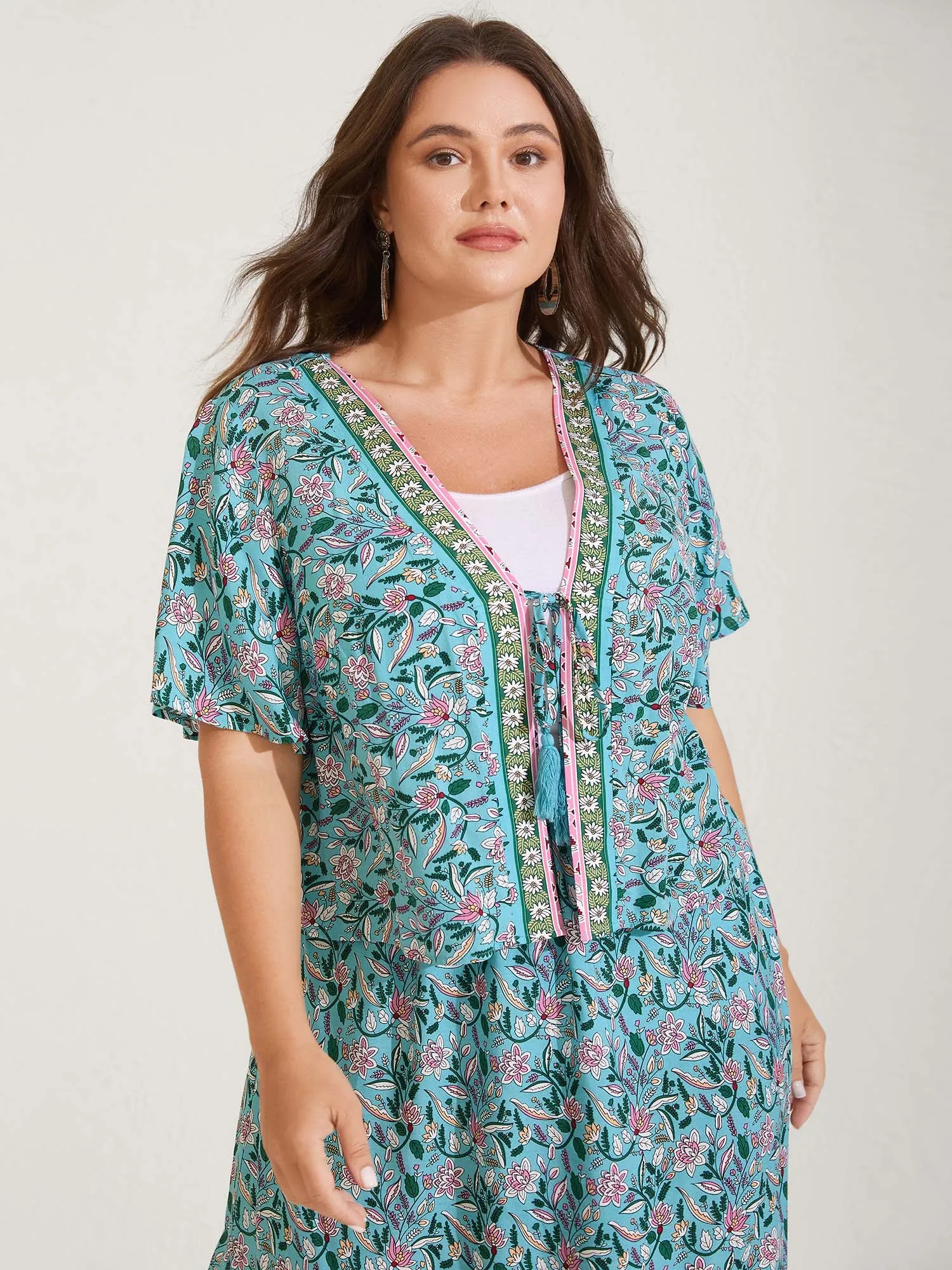 Floral Print Tassels Co-Ord Set sold by Bloomchic product image thumbnail 4