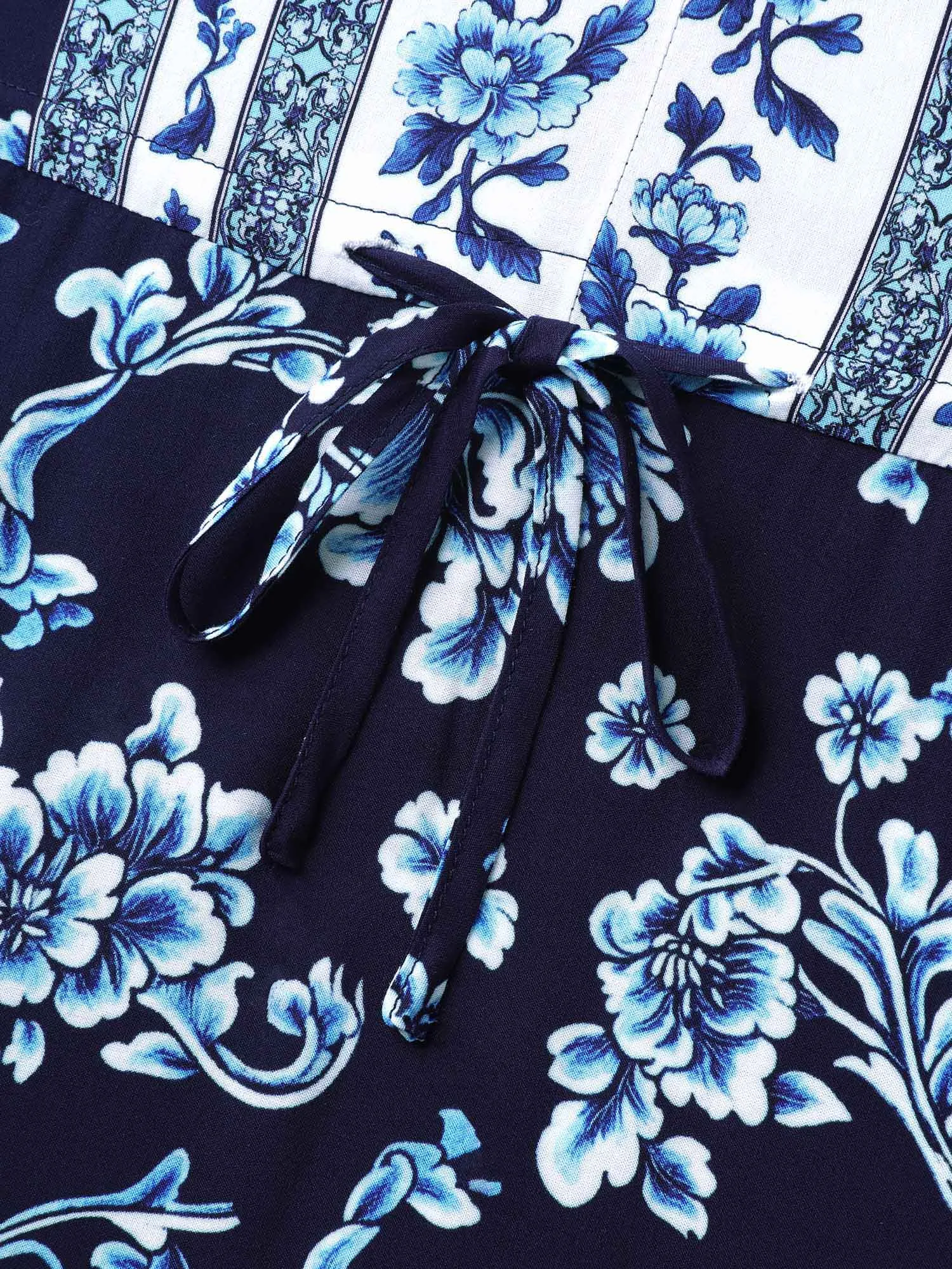 Rayon Stretchy Waist Lace Midi Dress sold by Bloomchic product image thumbnail 5