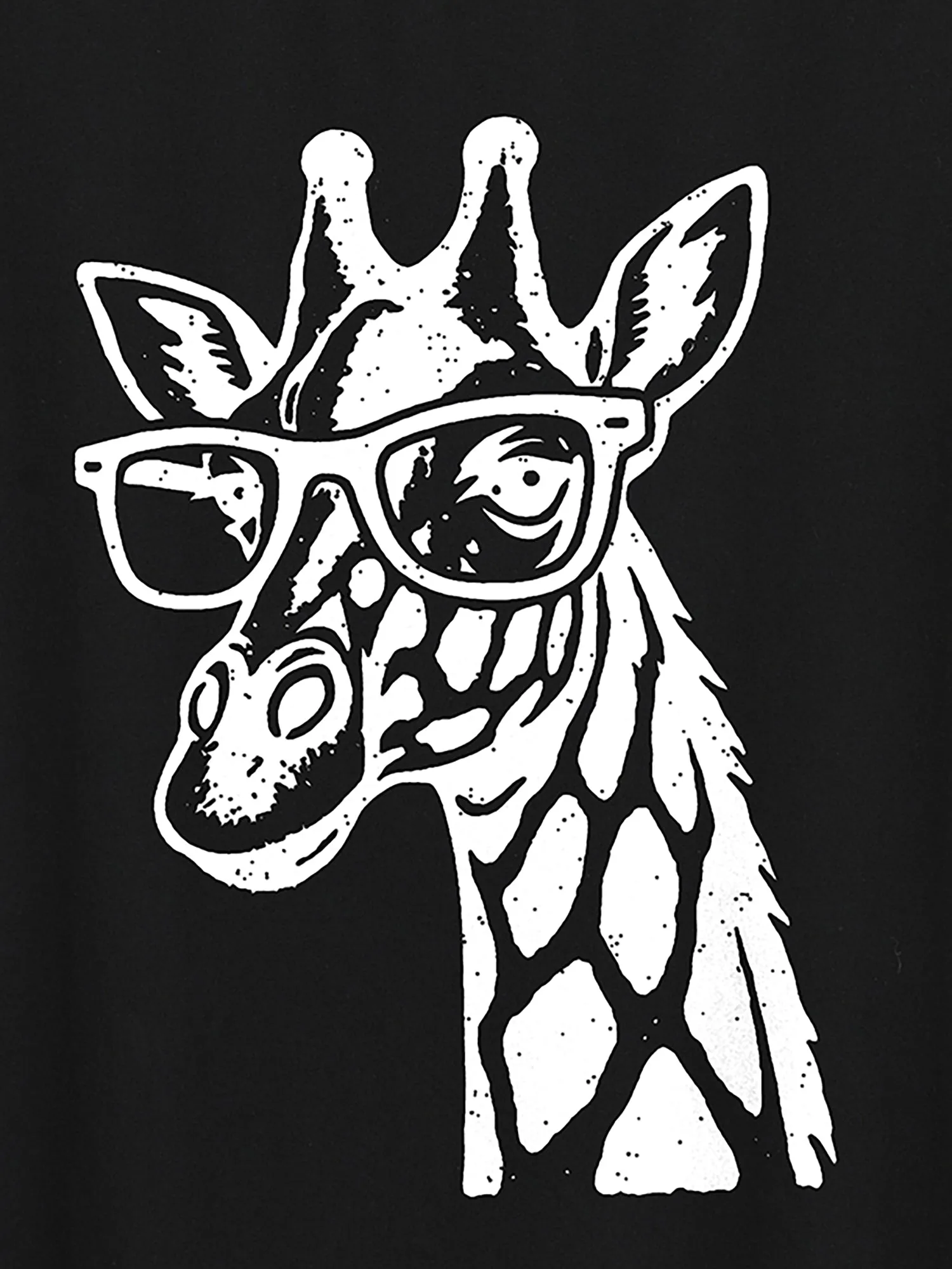 Giraffe Print Round Neck T-Shirt sold by Bloomchic product image thumbnail 2
