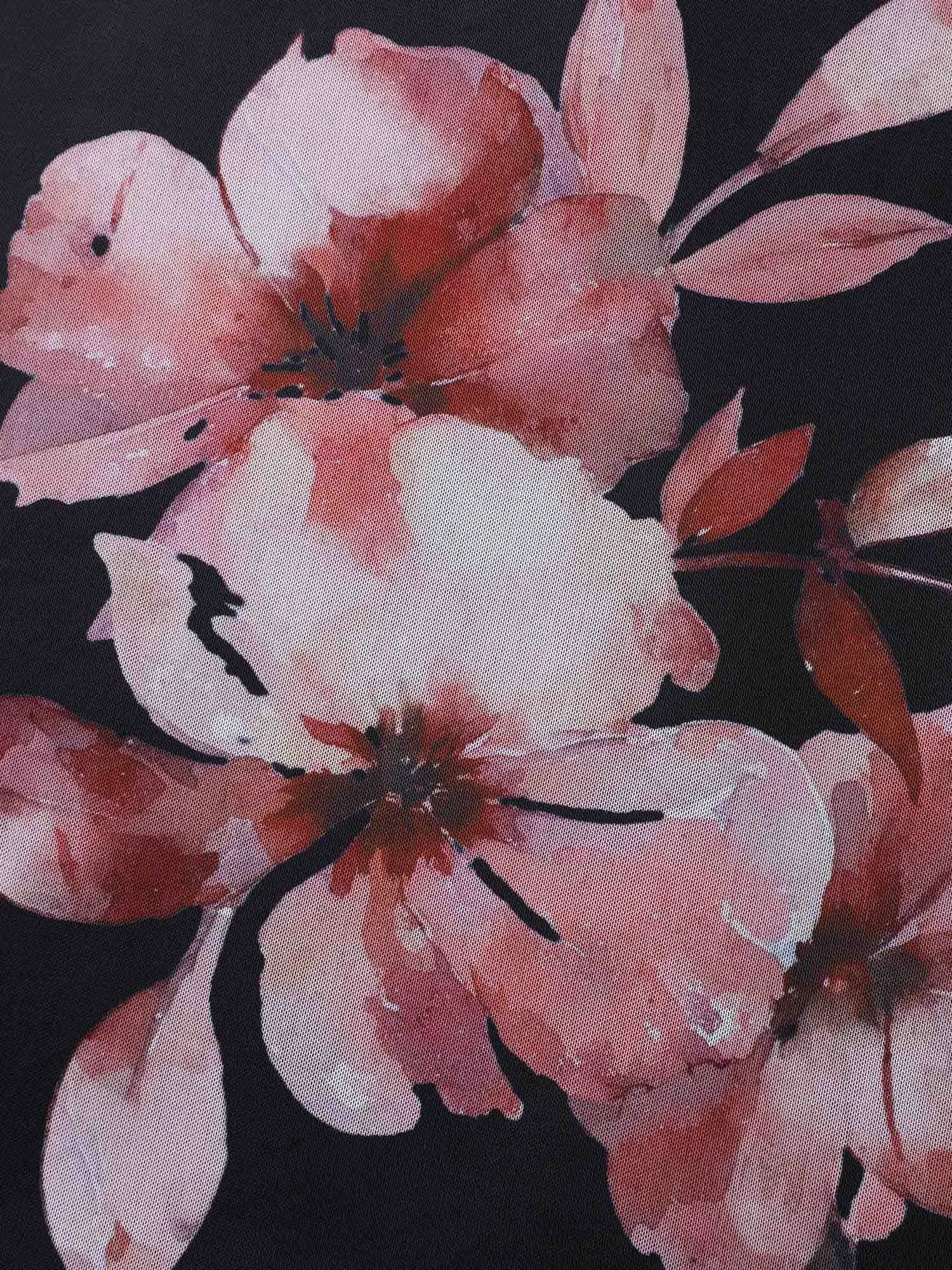 Romantic Floral Motif Sheer Knit T-Shirt sold by Bloomchic product image thumbnail 5