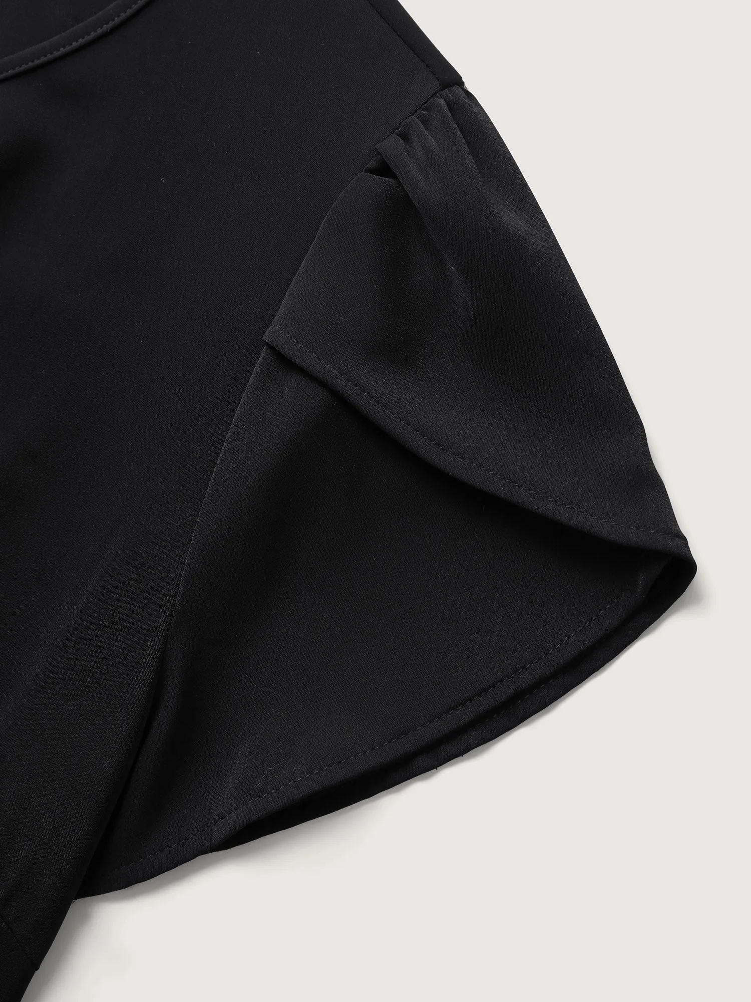 Metallic Detail Pleated Solid Blouse sold by Bloomchic product image thumbnail 5