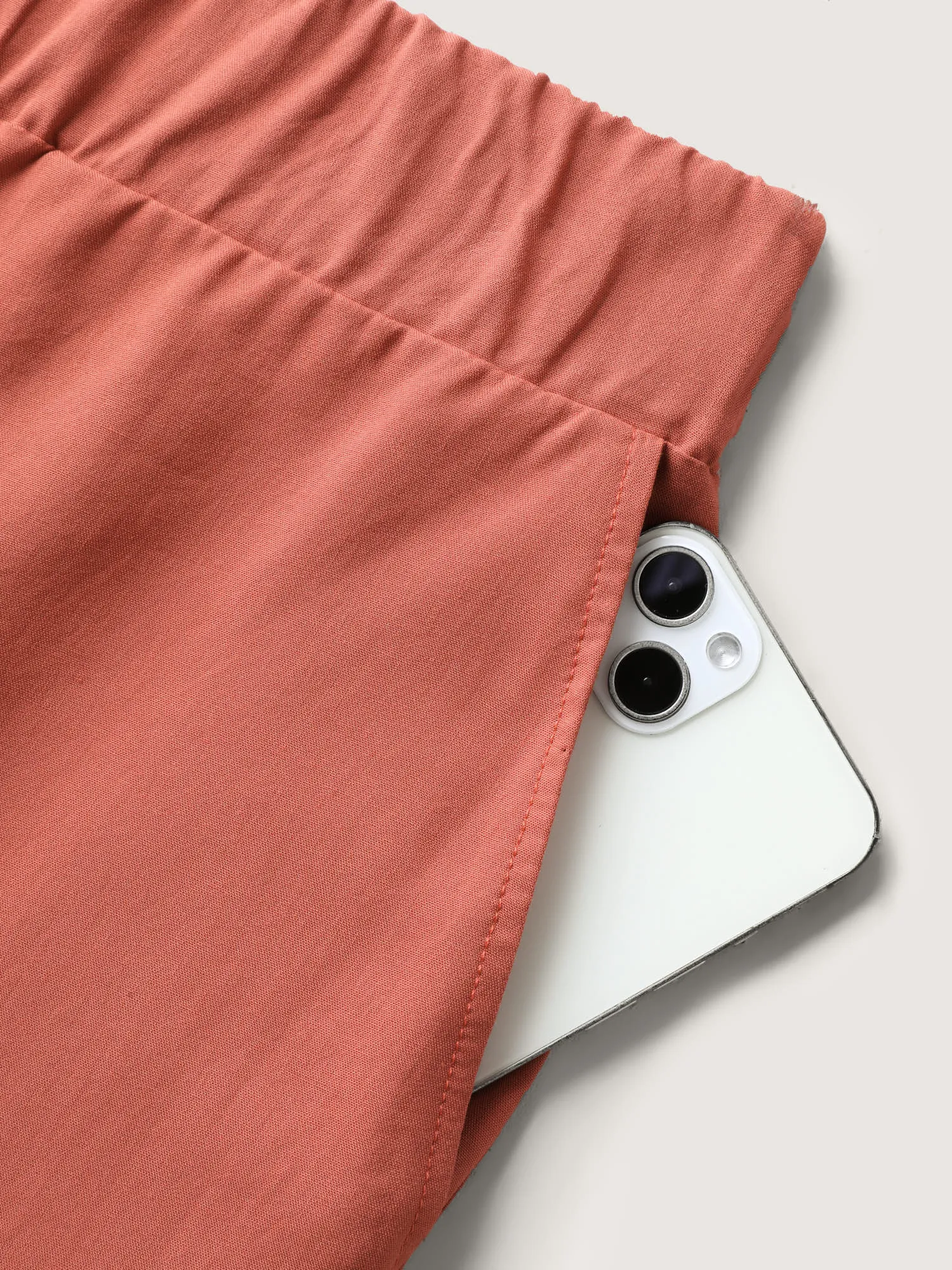 Lace Trim Plain Straight-Leg Pants sold by Bloomchic product image thumbnail 5