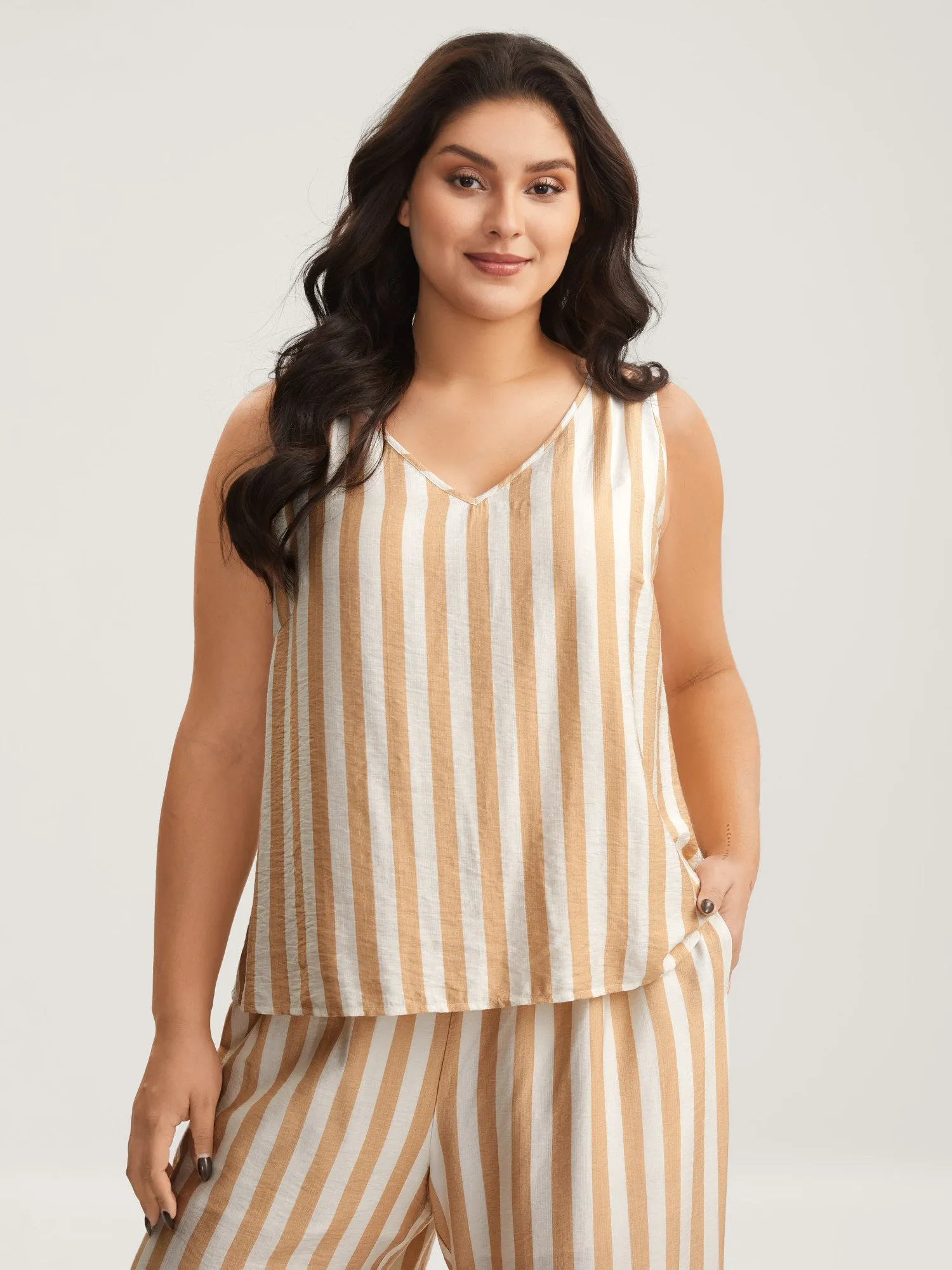 Striped Button Detail Co-Ord Set sold by Bloomchic product image thumbnail 3