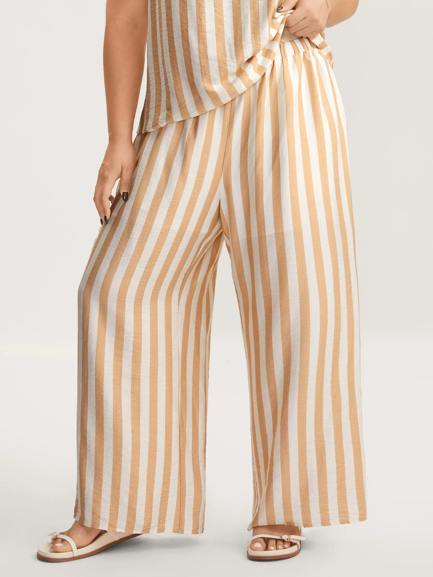 Striped Button Detail Co-Ord Set sold by Bloomchic product image thumbnail 4