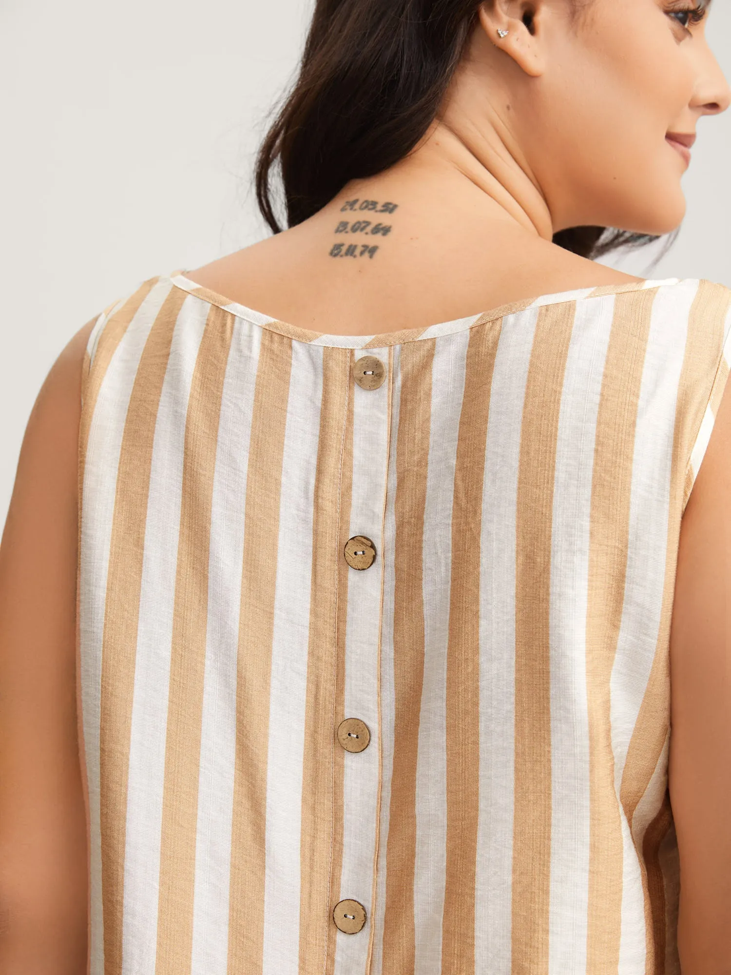 Striped Button Detail Co-Ord Set sold by Bloomchic product image thumbnail 5