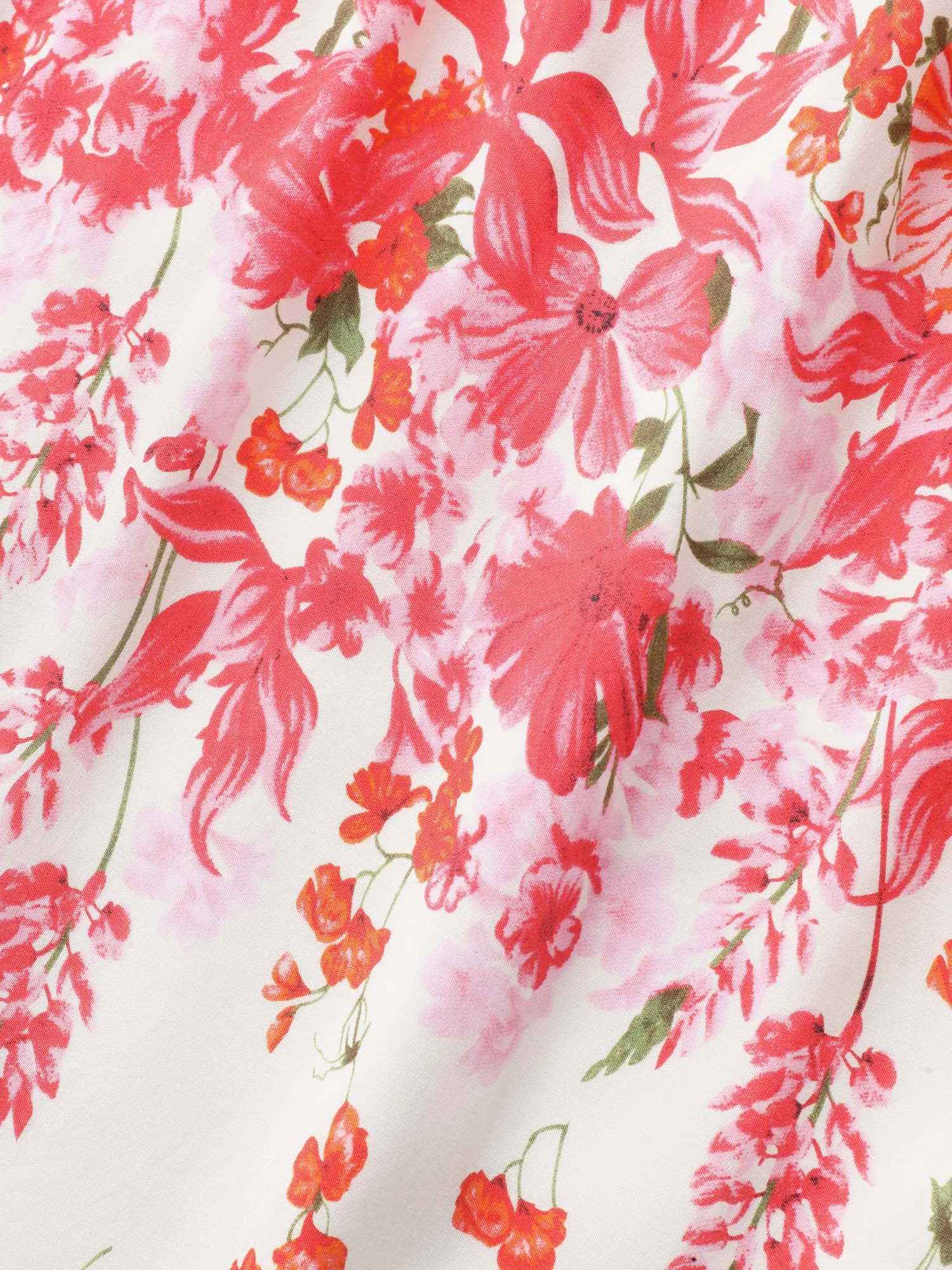 Floral Print Cinched-Waist Midi Dress sold by Bloomchic product image thumbnail 5