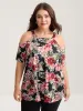 Large Floral Print Off-Shoulder Top sold by Bloomchic