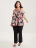 Large Floral Print Off-Shoulder Top sold by Bloomchic