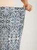 Abstract Floral Print Shirred Wide-Leg Pants sold by Bloomchic