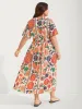 Floral Print Gathered Waist Pleated Midi Dress sold by Bloomchic