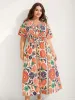 Floral Print Gathered Waist Pleated Midi Dress sold by Bloomchic