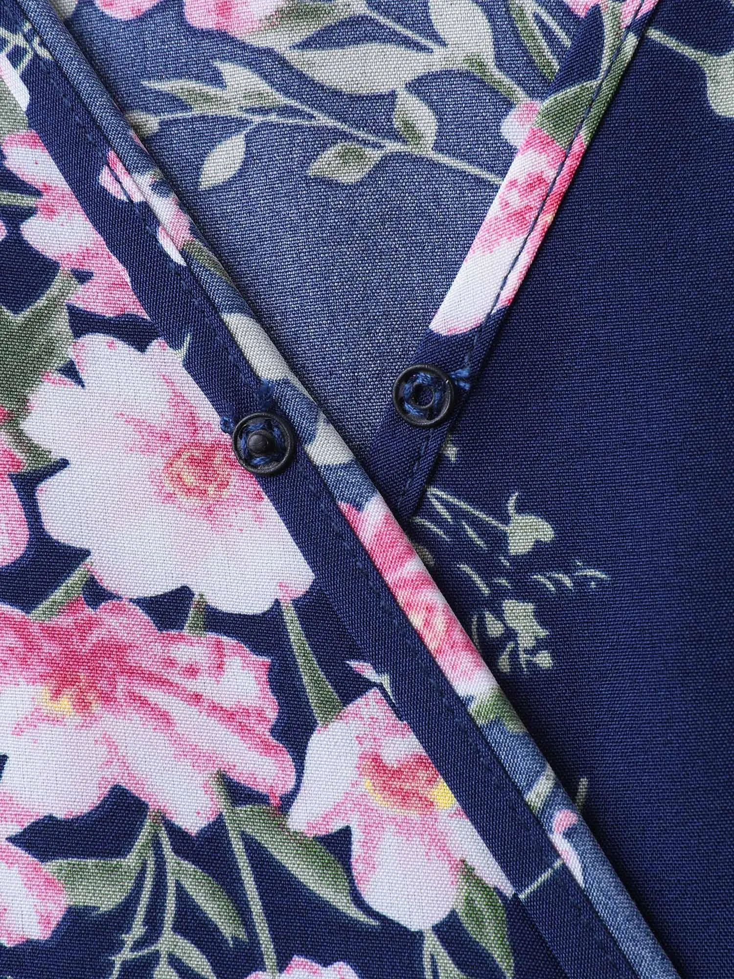 Floral Print Belted Wrap Hem Midi Dress sold by Bloomchic product image thumbnail 5