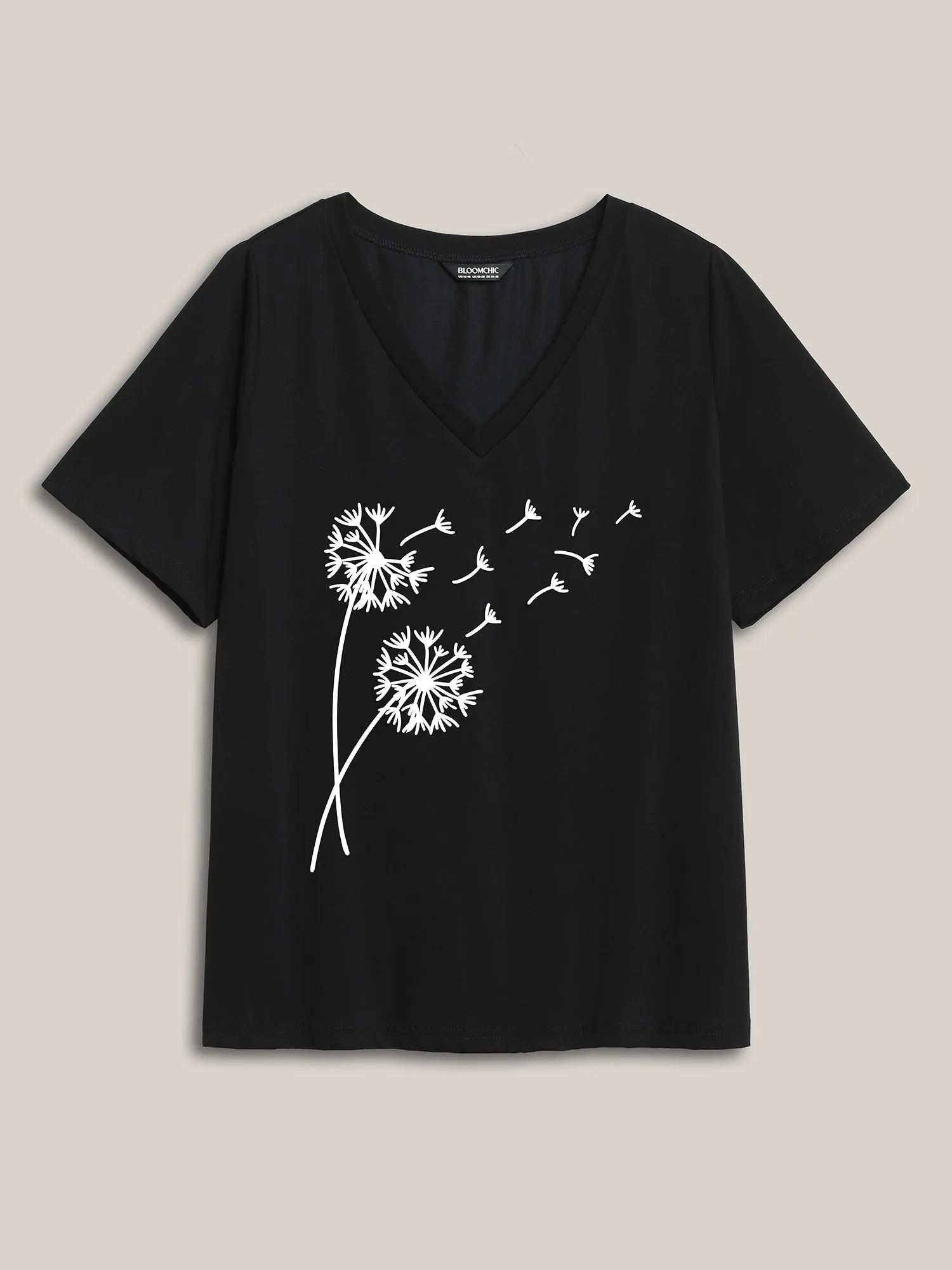 Wishing Dandelions V-Neck T-Shirt sold by Bloomchic product image thumbnail 5