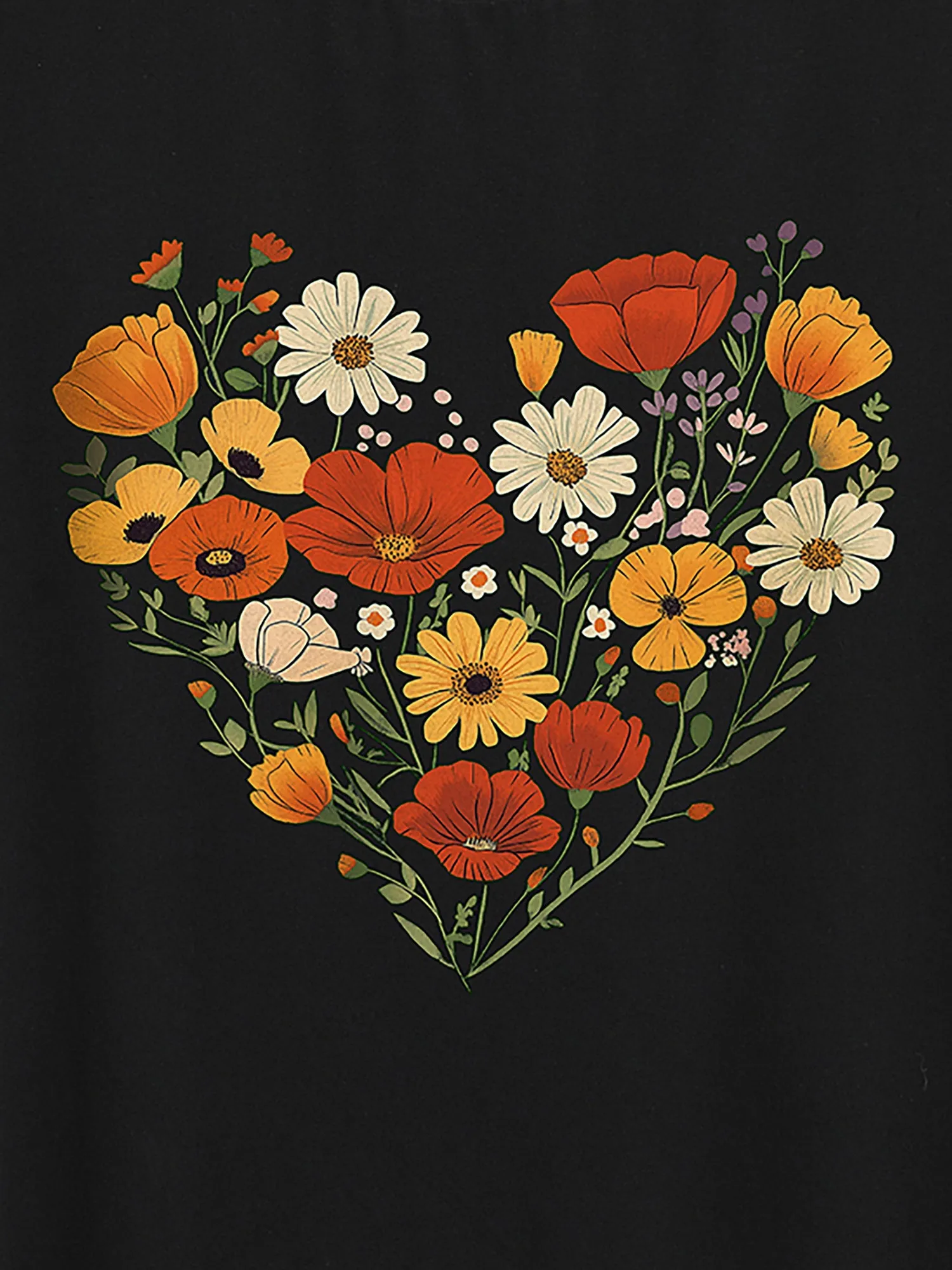 Daydreaming Florals Round Neck T-Shirt sold by Bloomchic product image thumbnail 2