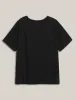 Elephant Abstract Print Round Neck T-Shirt sold by Bloomchic