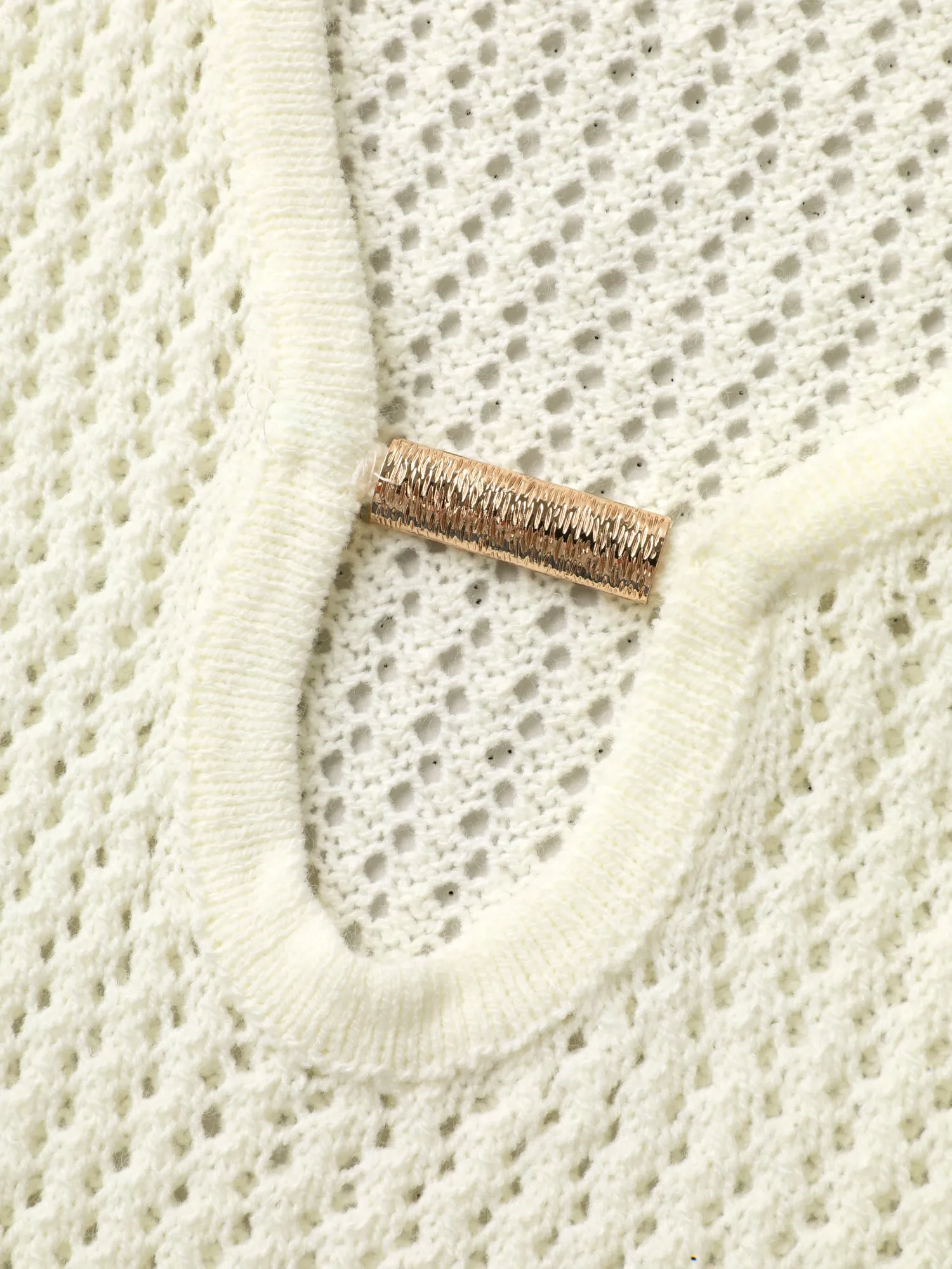 Slit Cut-Out Metal Ring Swim Cover-Up sold by Bloomchic product image thumbnail 5