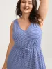 Stripe Print Stretchy Hem Cami Jumpsuit sold by Bloomchic