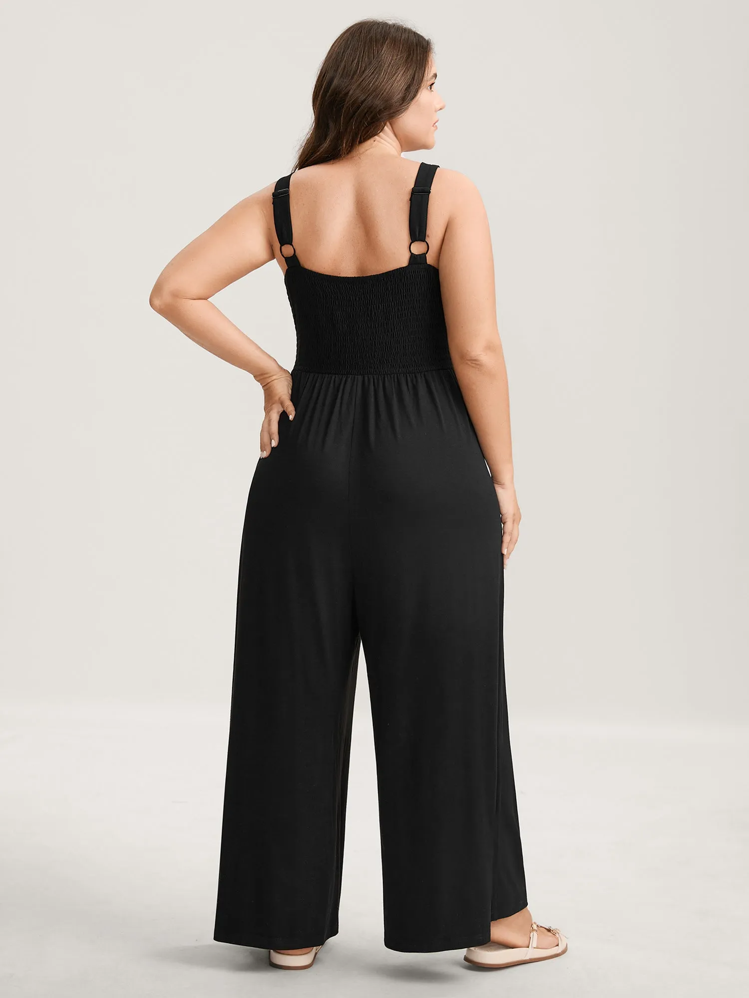 Shirred Ruched Cut-Out Jumpsuit sold by Bloomchic product image thumbnail 4