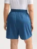 Turtle Print Drawstring Straight-Leg Shorts sold by Bloomchic