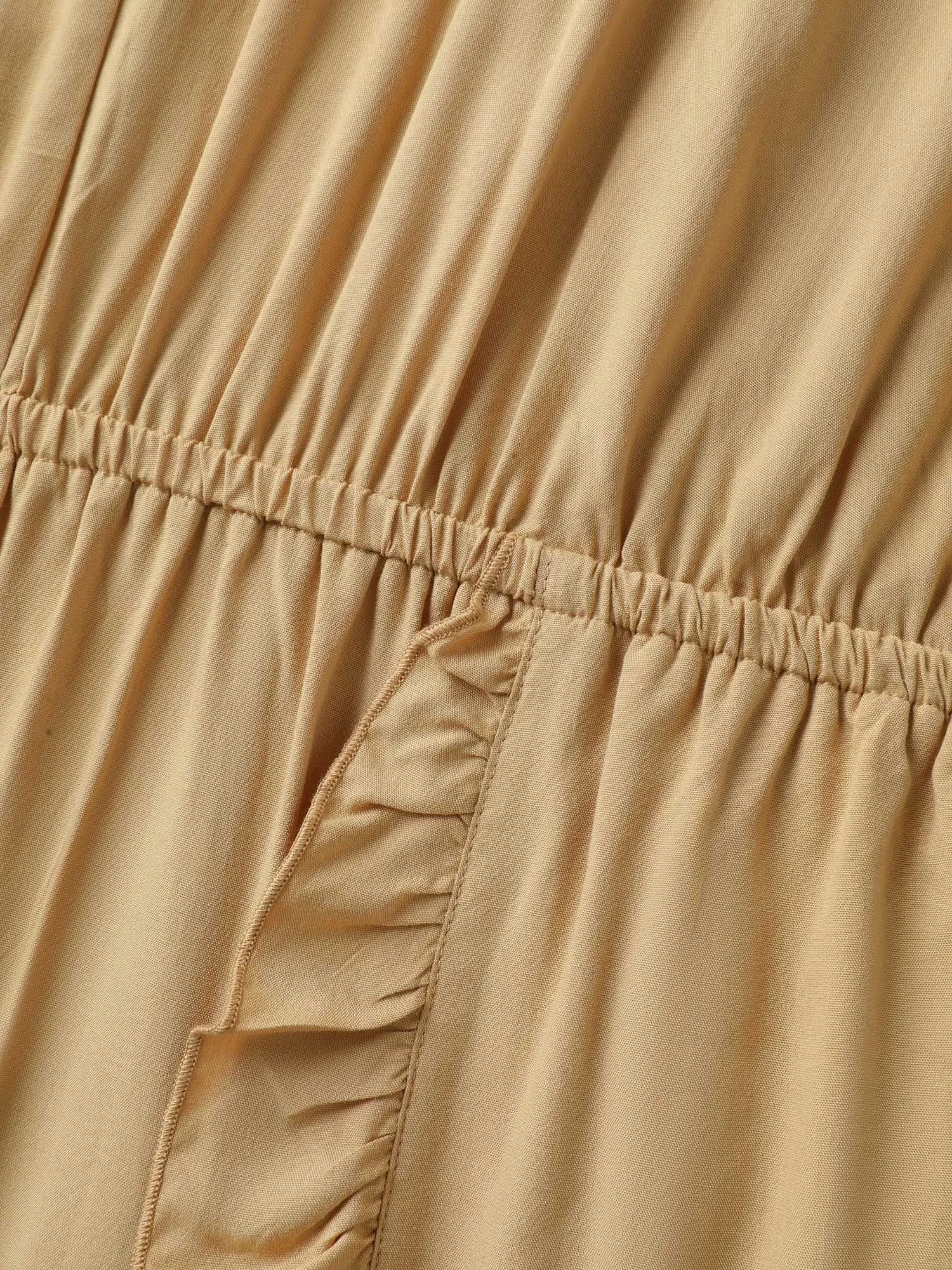 Ruffled Asymmetrical Hem Stretchy Jumpsuit sold by Bloomchic product image thumbnail 5