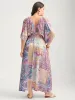 Boho Collage Off-Shoulder Maxi Dress sold by Bloomchic