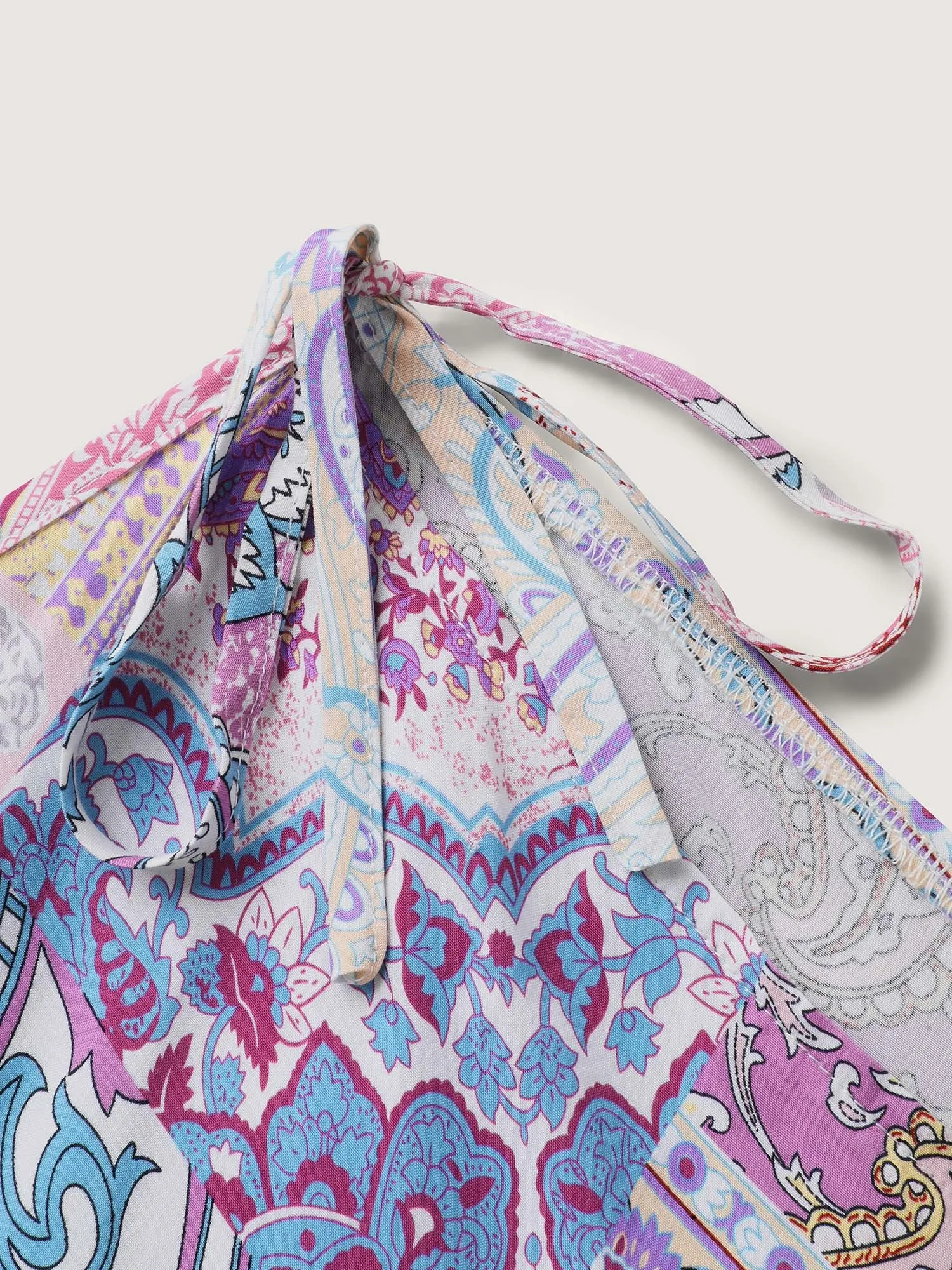 Boho Collage Off-Shoulder Maxi Dress sold by Bloomchic product image thumbnail 5