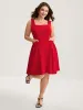 Stretchy Sculpted Side Pockets Midi Dress sold by Bloomchic