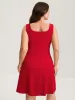 Stretchy Sculpted Side Pockets Midi Dress sold by Bloomchic