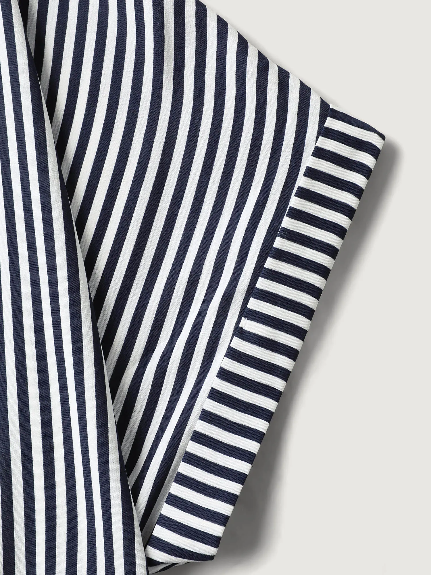 Striped Button-Front Tunic Blouse sold by Bloomchic product image thumbnail 5