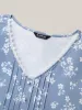 Stretchy Floral Pin Tuck Lace Top sold by Bloomchic