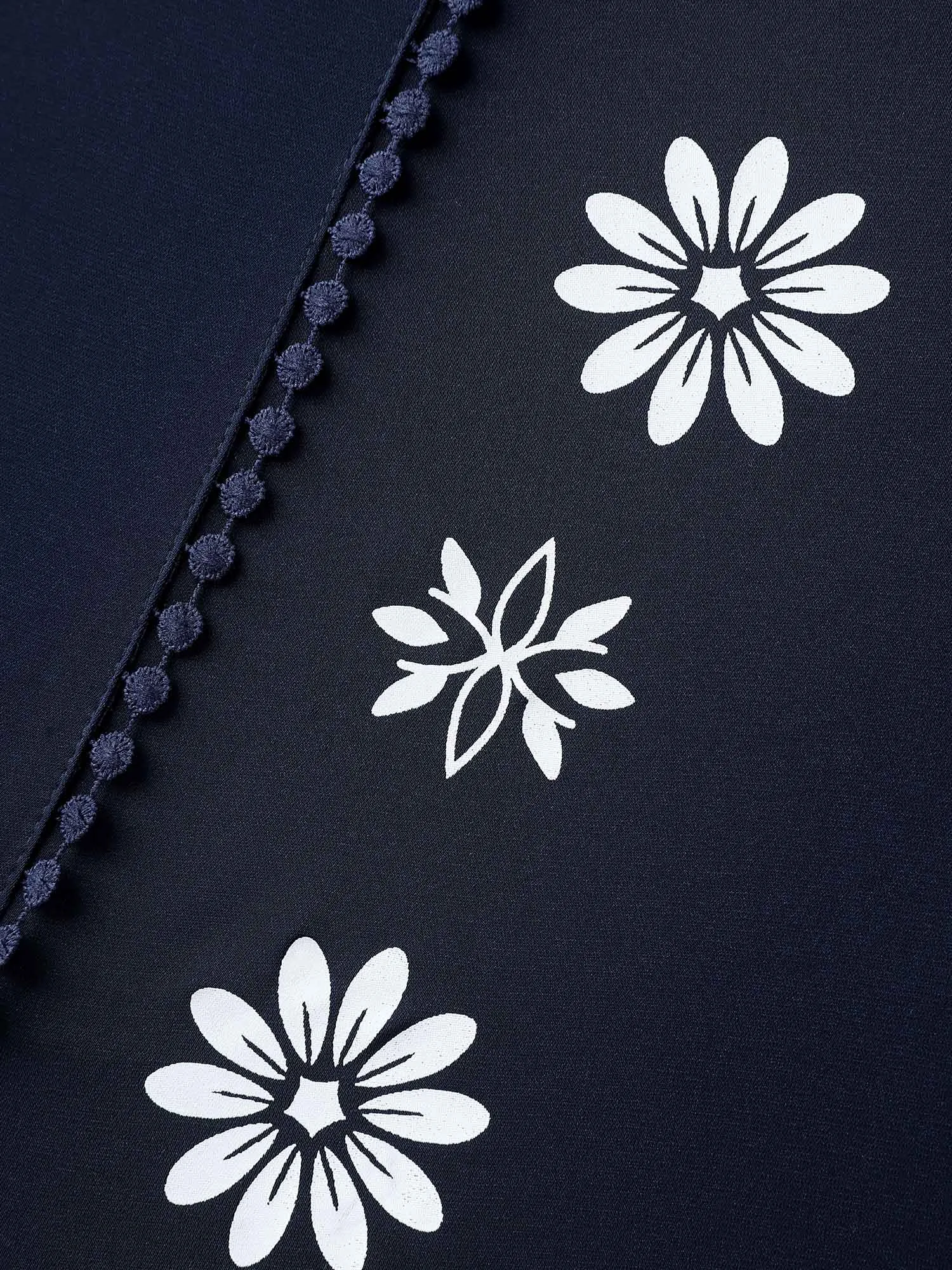 Floral Print Button Detail Solid Blouse sold by Bloomchic product image thumbnail 5