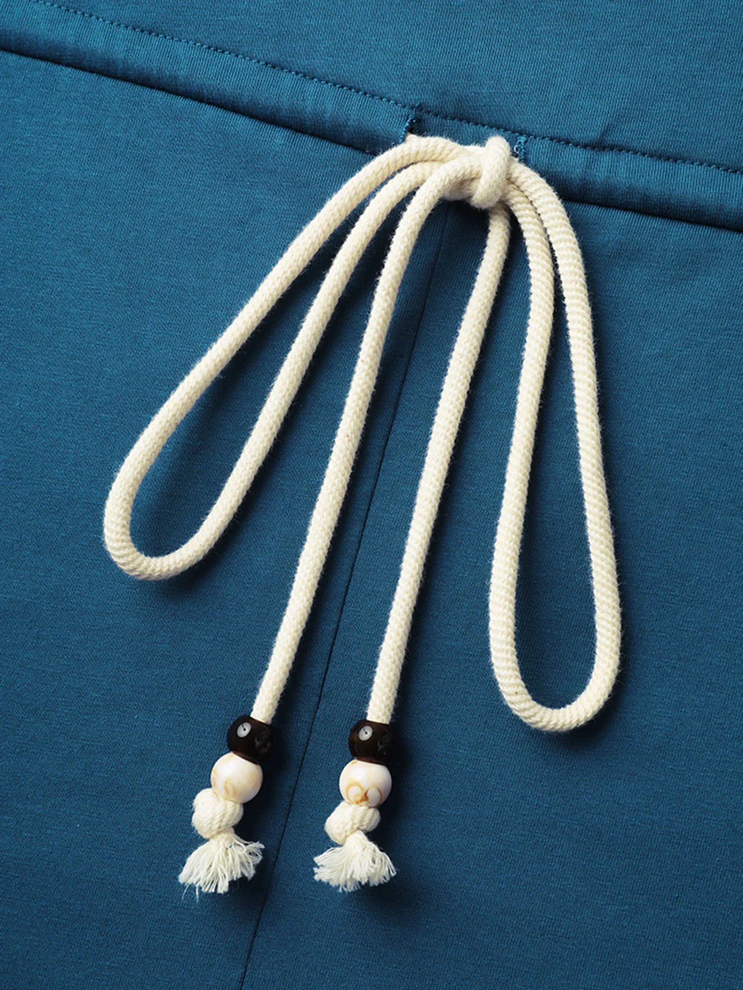 Solid Knit Waist Drawstring Romper sold by Bloomchic product image thumbnail 5