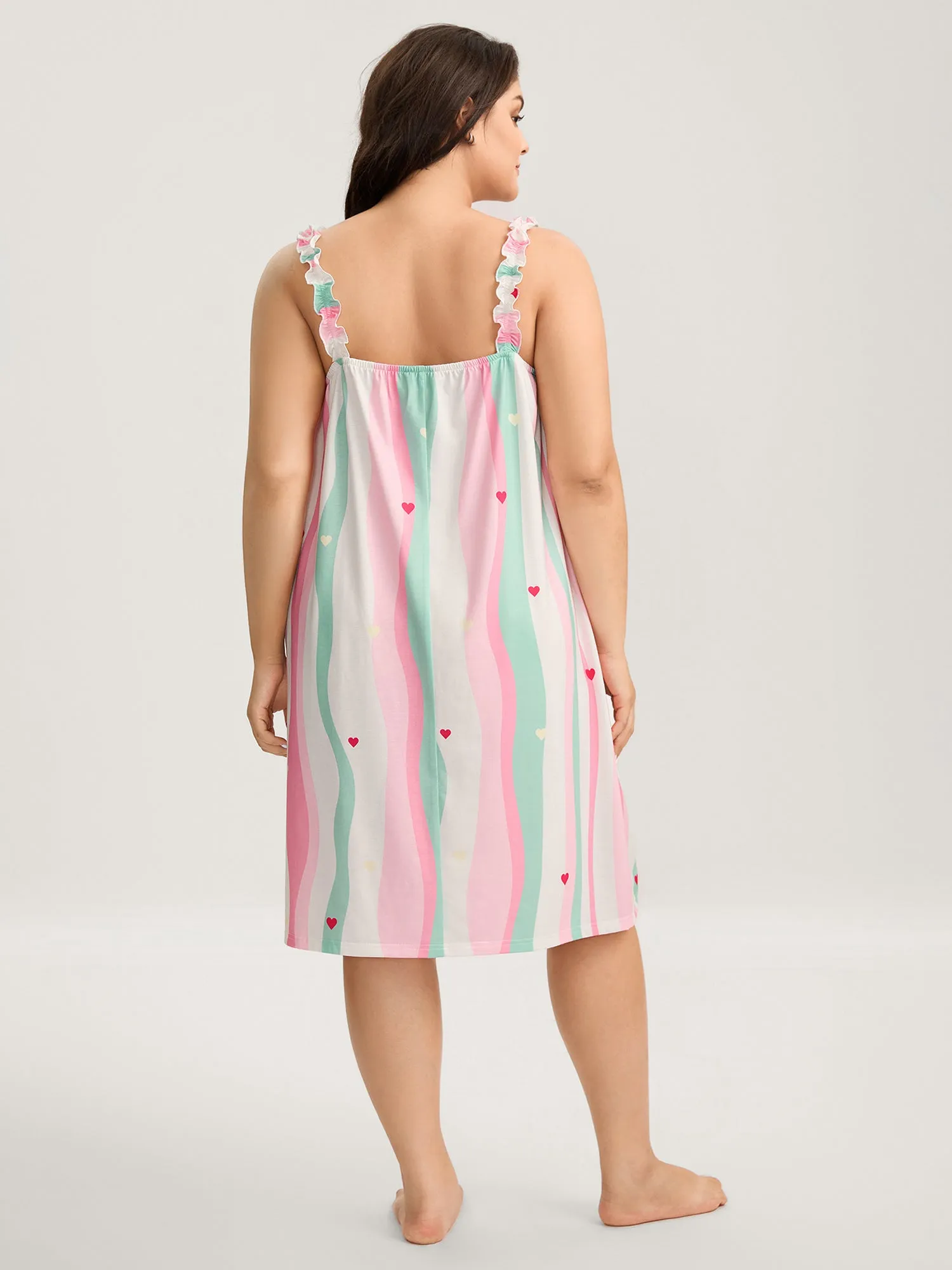 Dreamy Stripes Cami Knit Loungewear sold by Bloomchic product image thumbnail 4