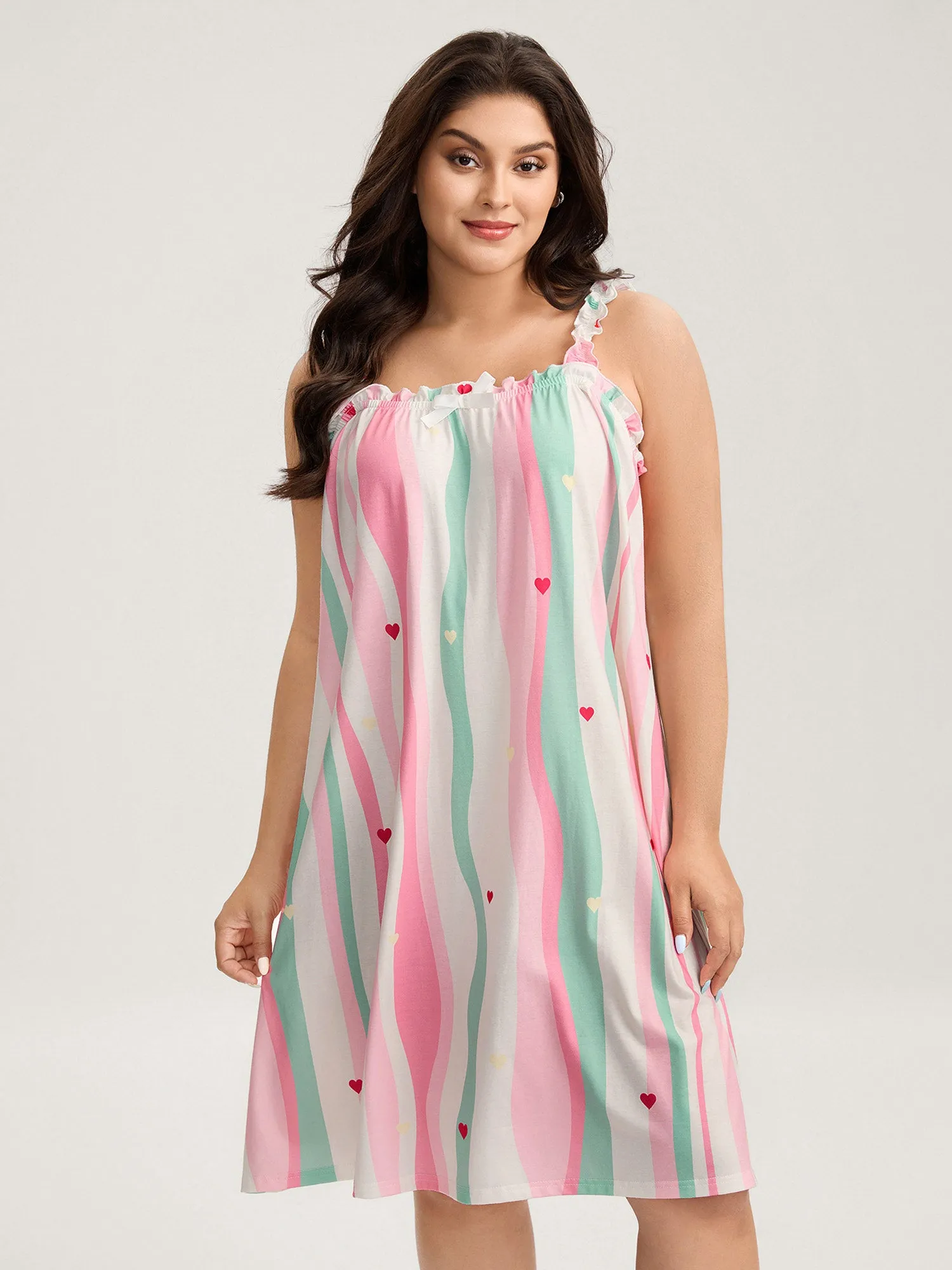 Dreamy Stripes Cami Knit Loungewear sold by Bloomchic