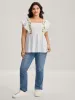 Floral Lace Stretchy Shirred Tank Top sold by Bloomchic