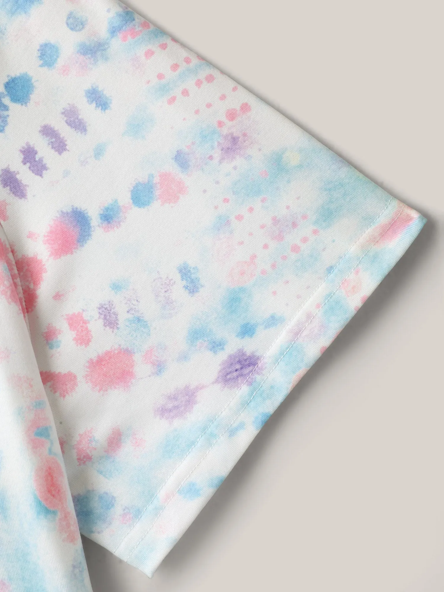 Tie-Dye Ombre Round Neck T-Shirt sold by Bloomchic product image thumbnail 5