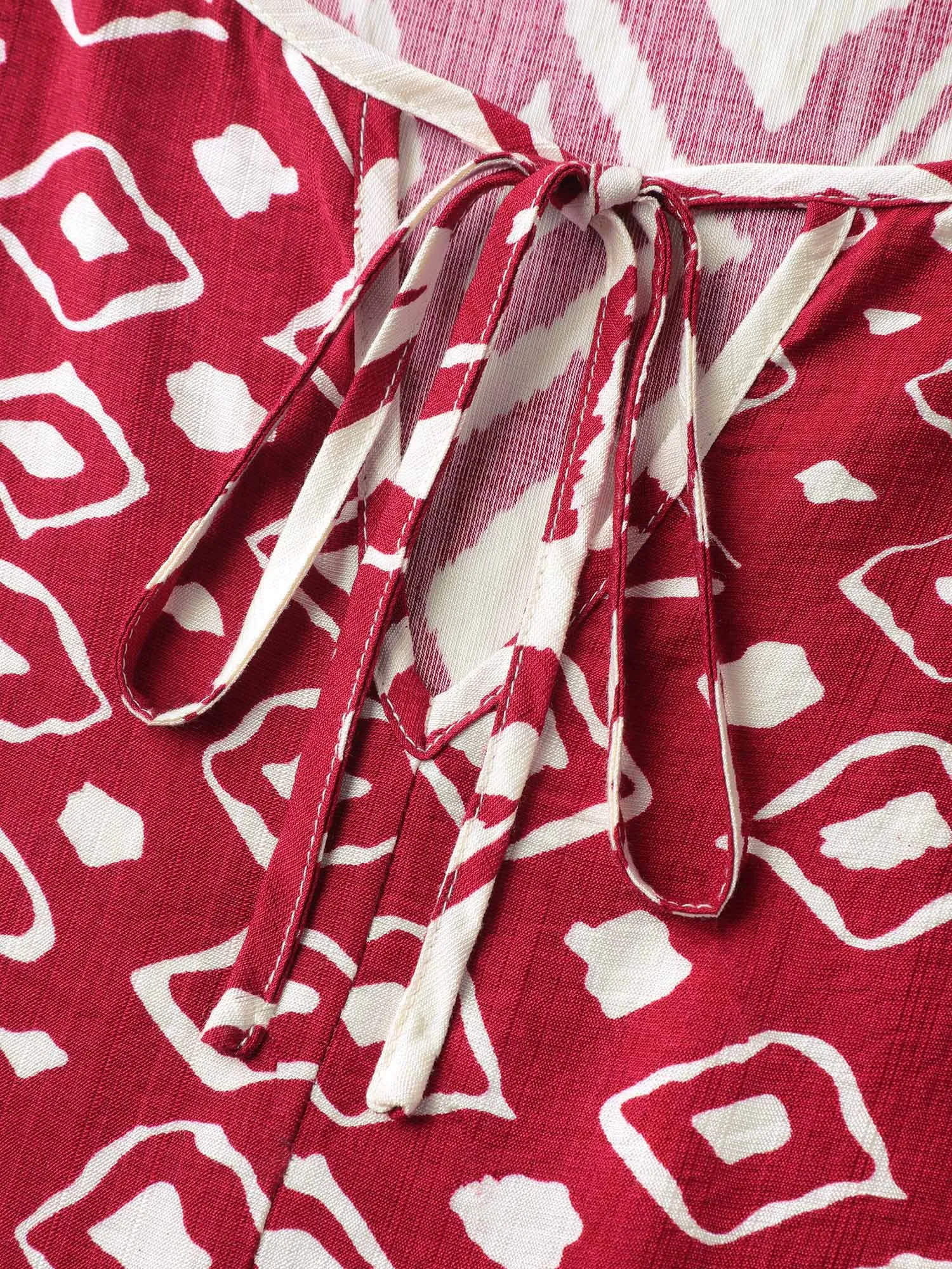 Rayon Geometric Print Midi Dress sold by Bloomchic product image thumbnail 5