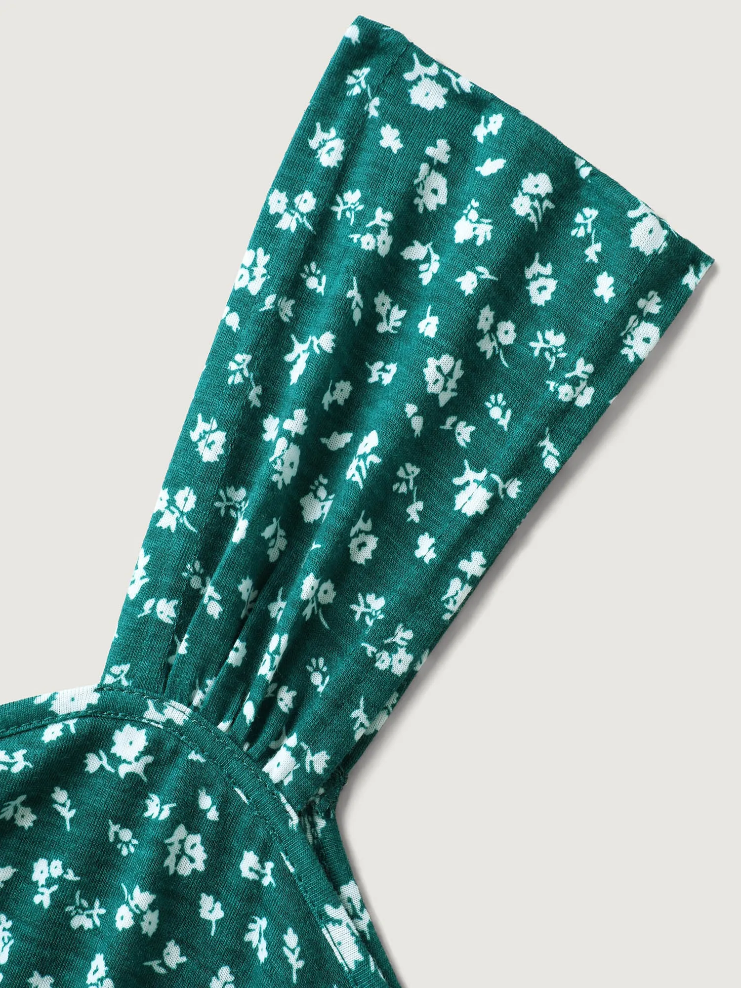 Ditsy Floral Print Knit Pockets Midi Dress sold by Bloomchic product image thumbnail 5