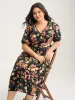 Sweet Floral Print Puff Sleeve Midi Dress sold by Bloomchic