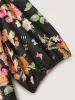 Sweet Floral Print Puff Sleeve Midi Dress sold by Bloomchic
