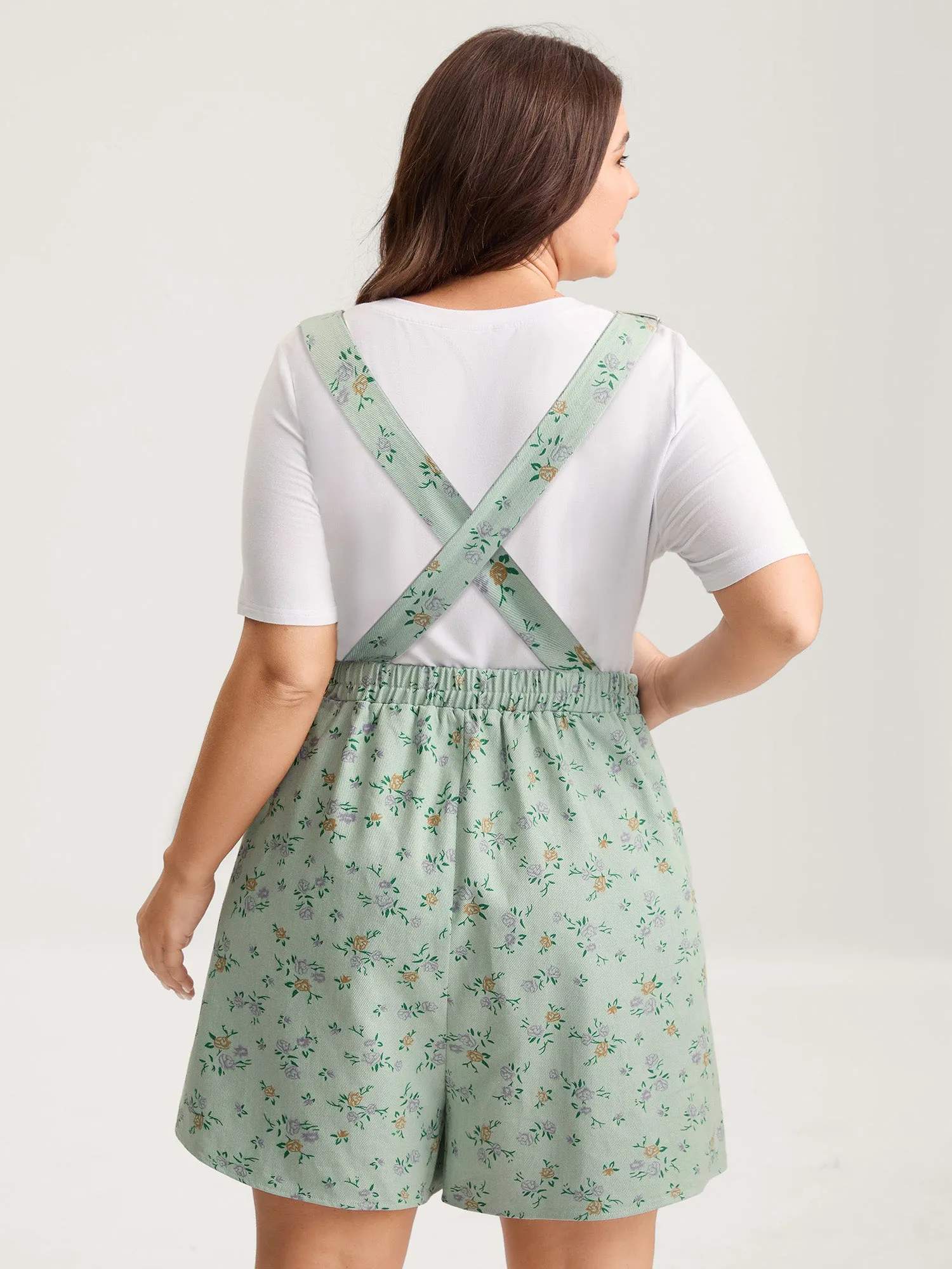 Pure Cotton Overall Straps Pockets Romper sold by Bloomchic product image thumbnail 4