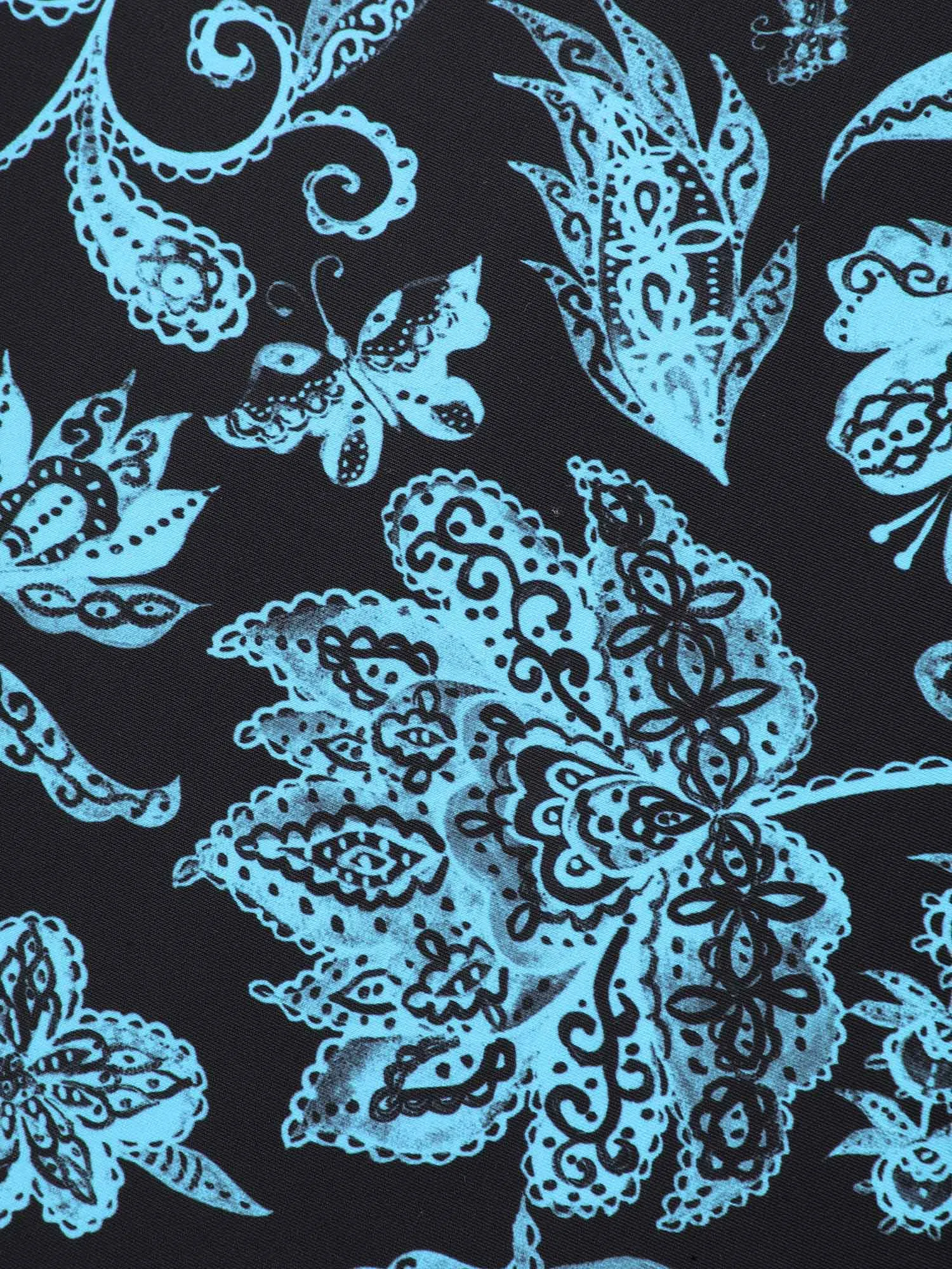 Boho Floral Print Ruched One-Piece Swimsuit sold by Bloomchic product image thumbnail 5