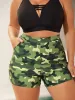 Camouflage Print Pockets Swim Bottoms sold by Bloomchic
