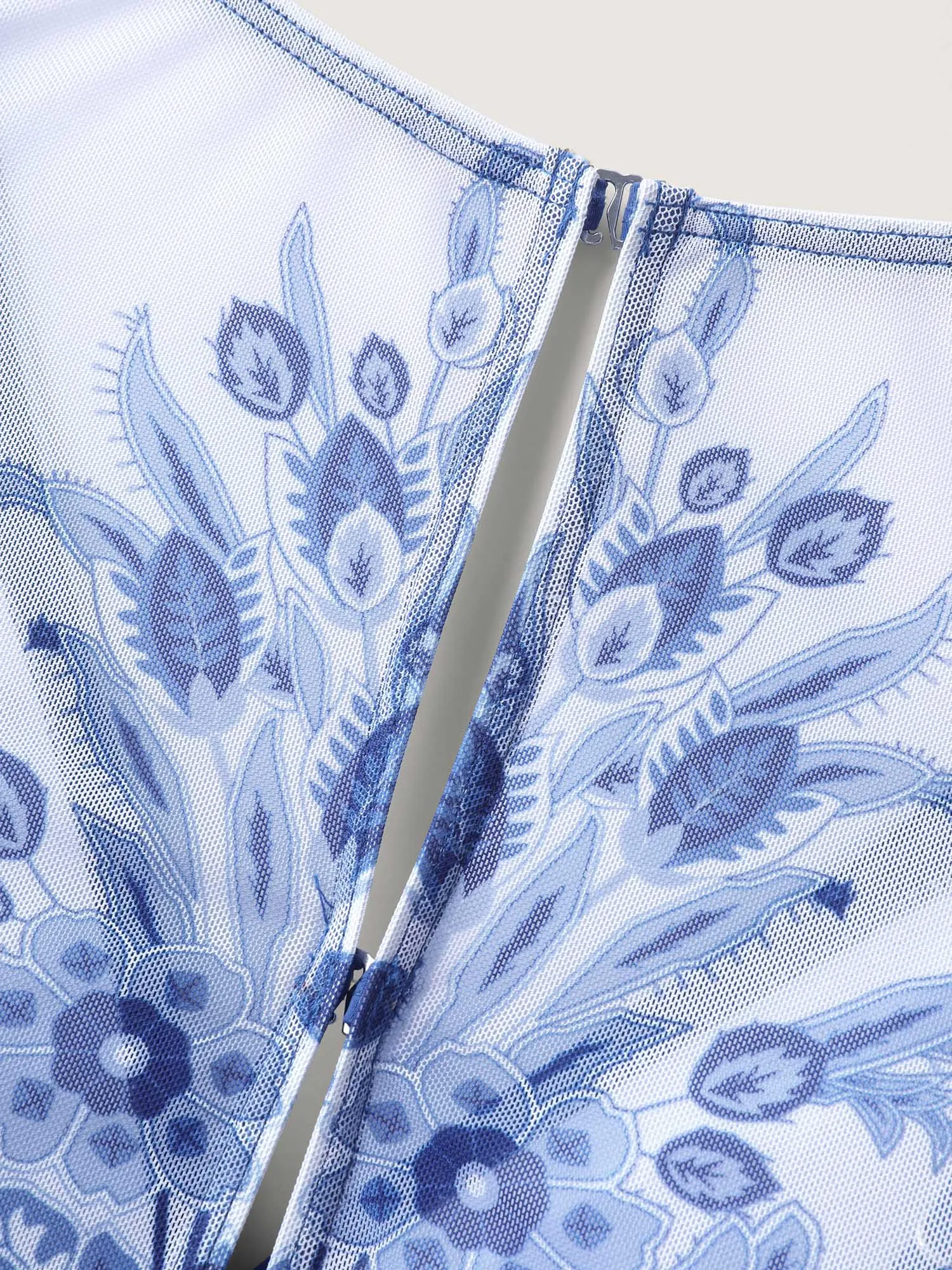 Boho Print Sheer Back Adjustable Buckle Swim Dress sold by Bloomchic product image thumbnail 5