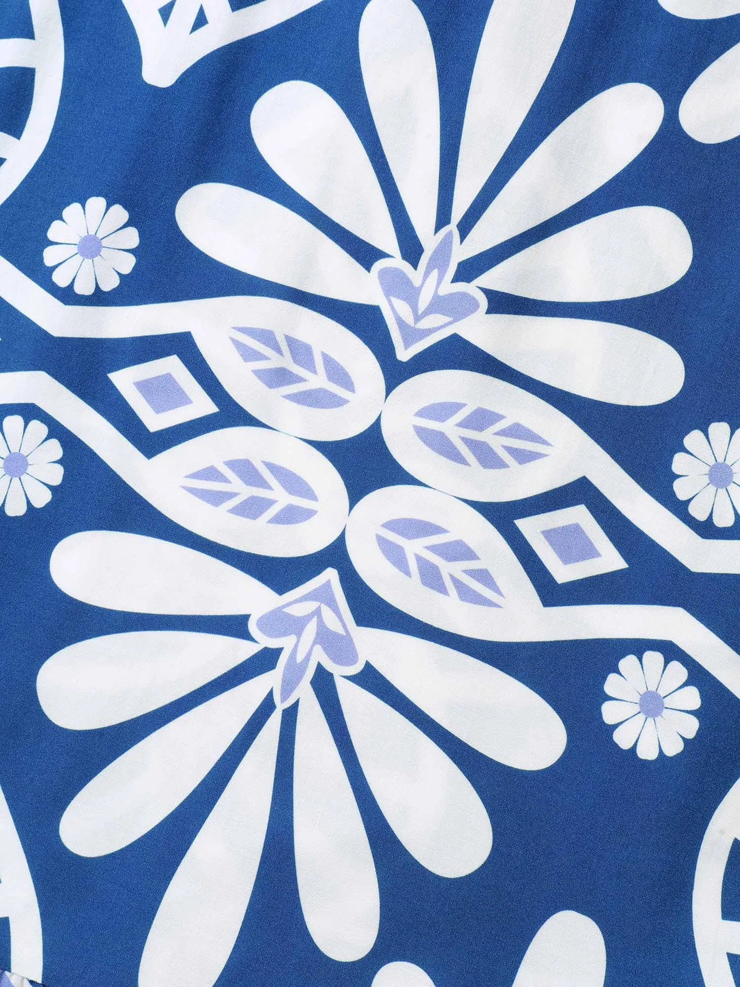 Rayon Ornate Print Cinched-Waist Midi Dress sold by Bloomchic product image thumbnail 5