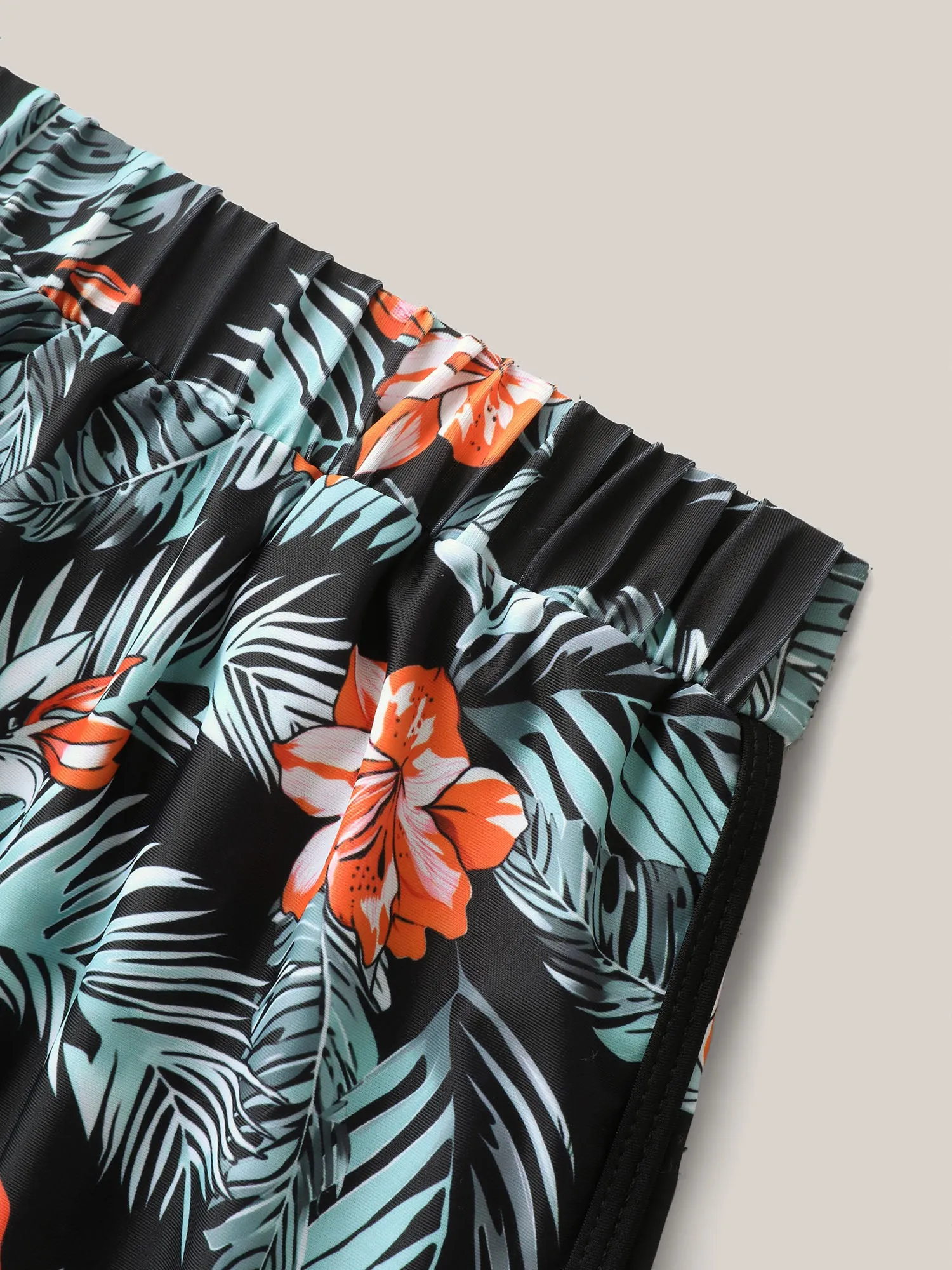 Tropical Print Arc Hem Swim Bottoms sold by Bloomchic product image thumbnail 5