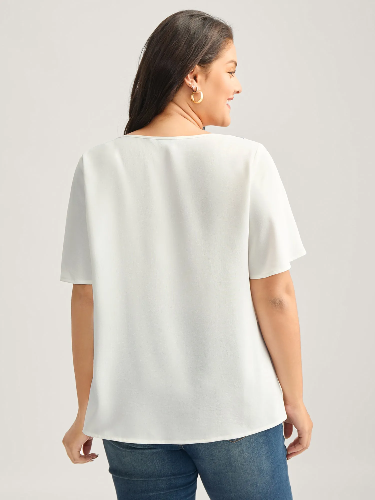 Colorful Crochet Floral Tie Blouse sold by Bloomchic product image thumbnail 4