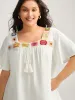 Colorful Crochet Floral Tie Blouse sold by Bloomchic
