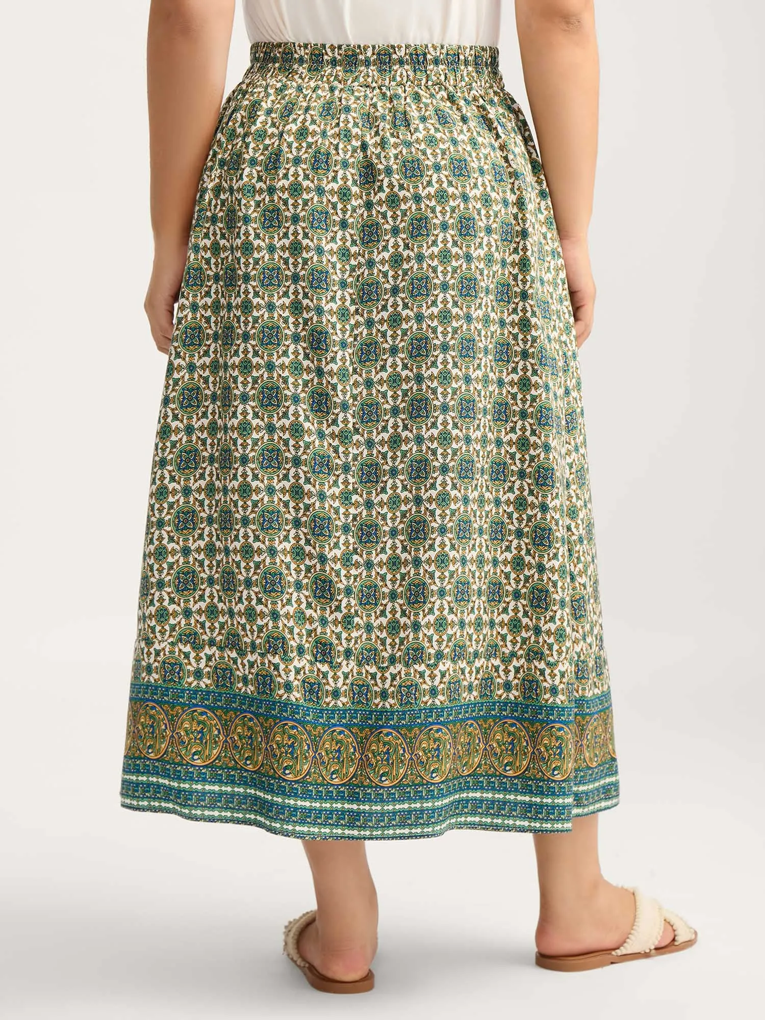 Breezy Boho Print Stretchy Maxi Skirt sold by Bloomchic product image thumbnail 4