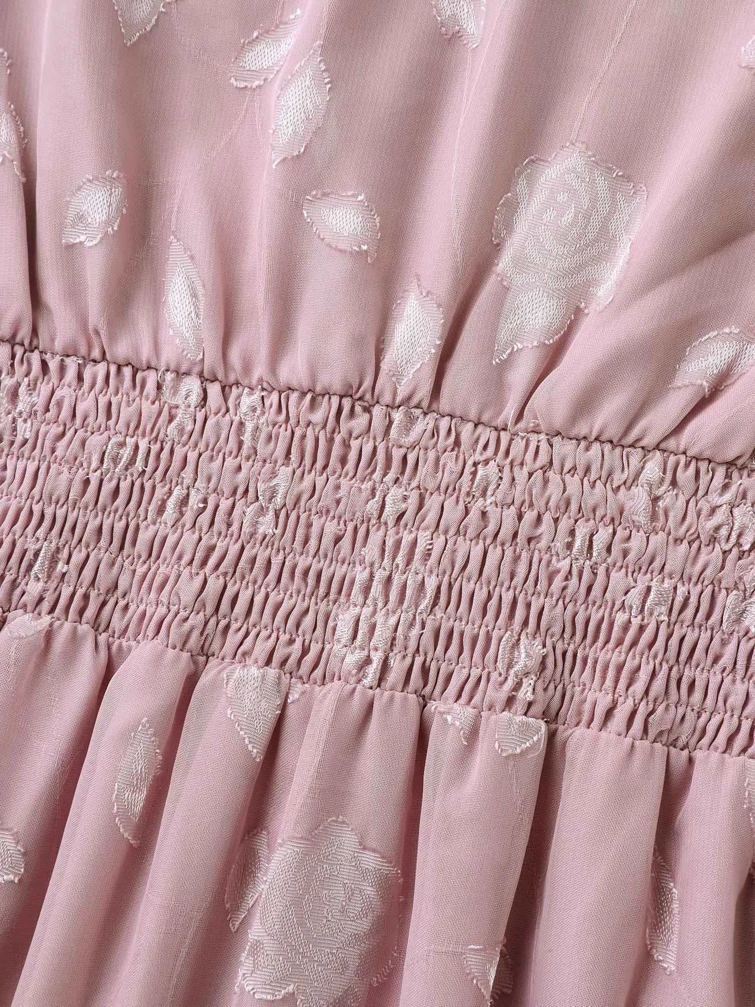 Sweet Petals Pleated Waist Tiered Midi Dress sold by Bloomchic product image thumbnail 5